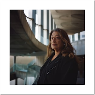 Zaha Hadid portrait Posters and Art